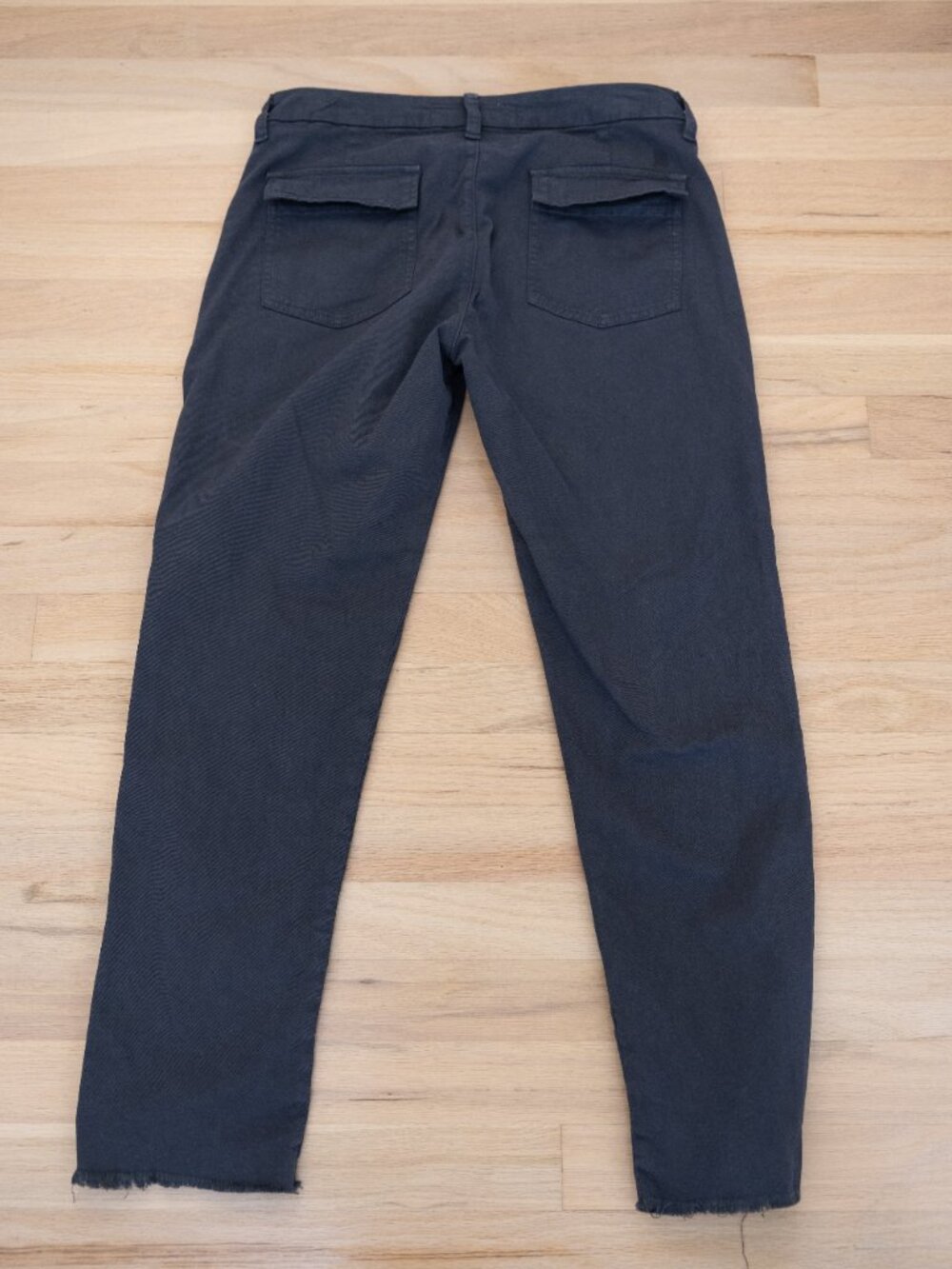 Frank & Eileen Blackrock Italian Peached Twill in Washed Black, size 4 - Picture 8 of 12